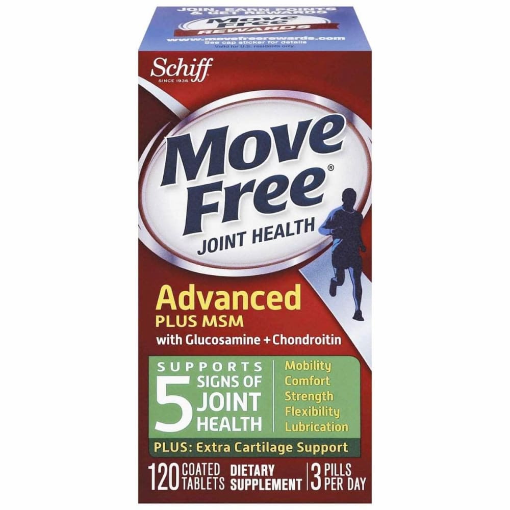 Schiff Bio Foods Schiff Bio Foods Move Free Glucosamine Chondroitin Plus MSM, 120 tb