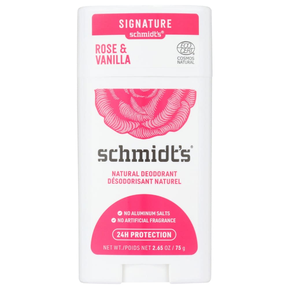 SCHMIDTS: Rose Vanilla Deodorant Stick 2.65 oz (Pack of 3) - Beauty & Body Care > Deodorants & Antiperspirants > Deodorant Stick - SCHMIDTS