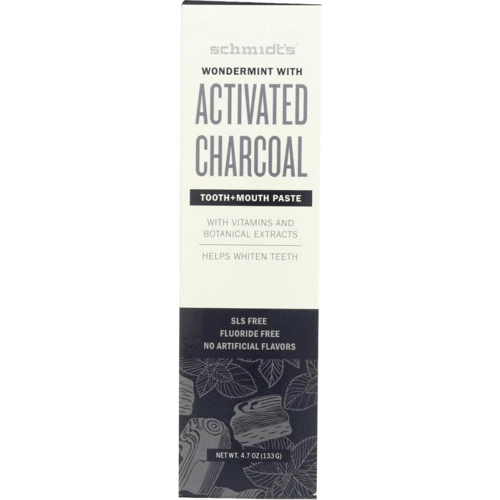 SCHMIDTS SCHMIDTS Toothpaste Wndrmnt Chrcl, 4.7 oz