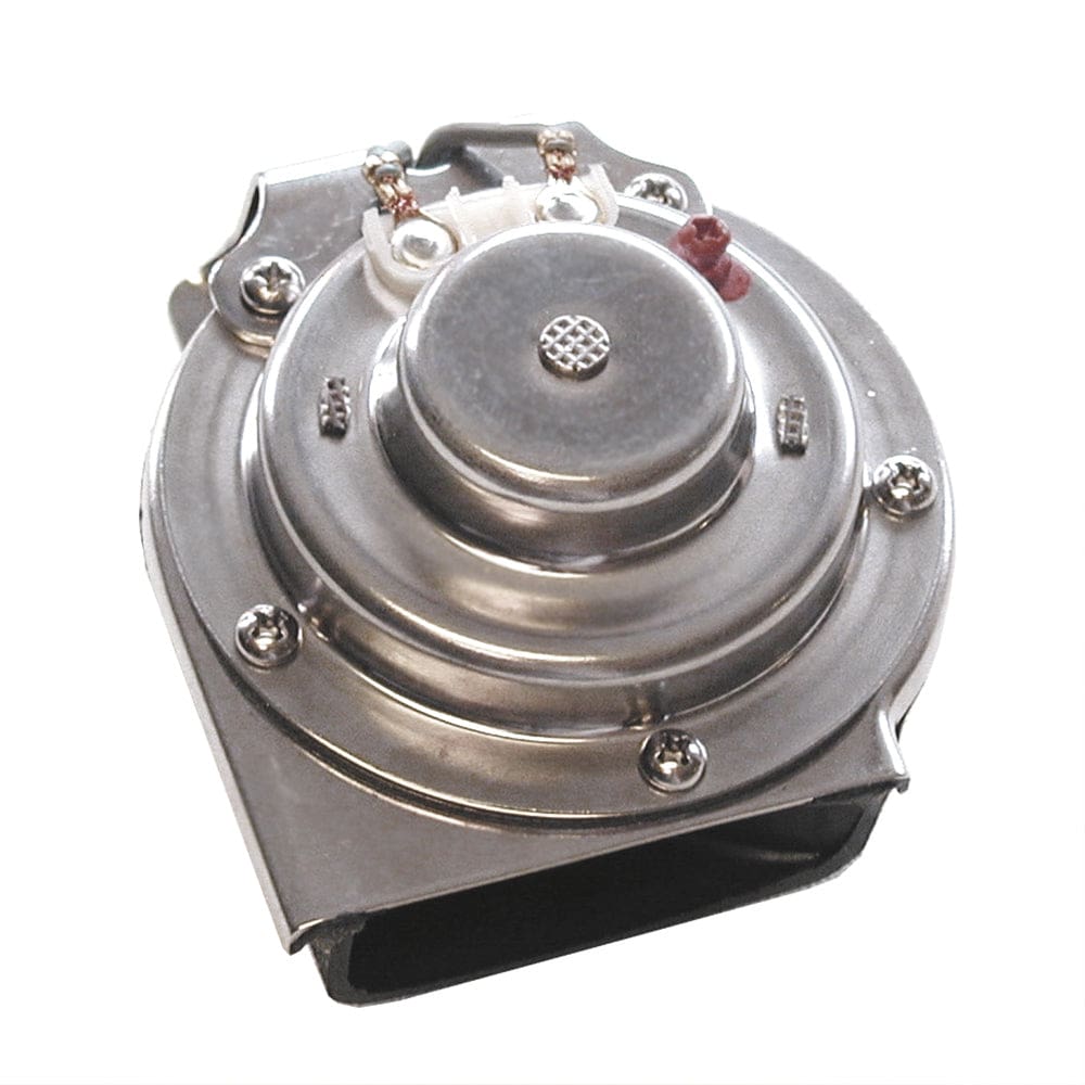 Schmitt Marine All-Stainless Mini Compact Single Hidden Horn - 12V - Boat Outfitting | Horns - Schmitt Marine
