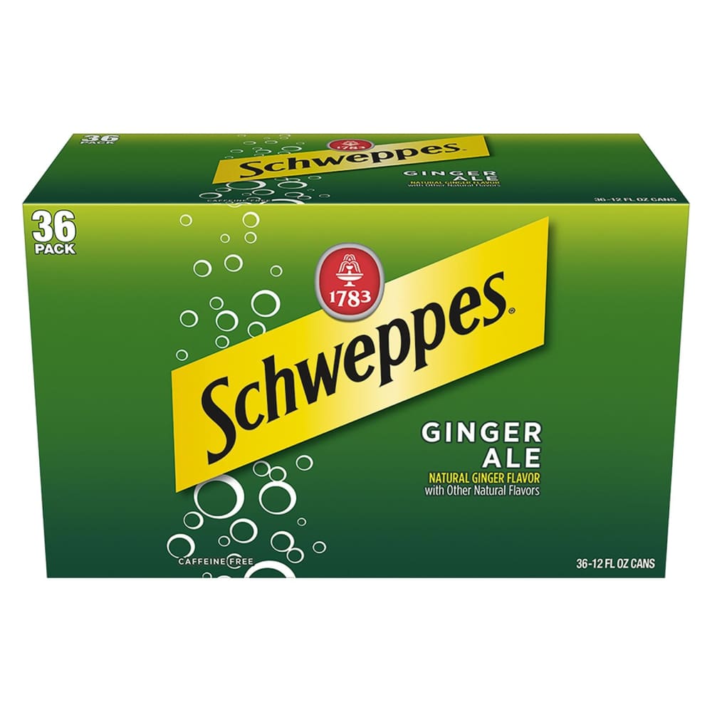 Schweppes Ginger Ale Soda Cans 36 pk./12 oz. - Home/Grocery Household & Pet/Beverages/Soda & Pop/ - Unbranded