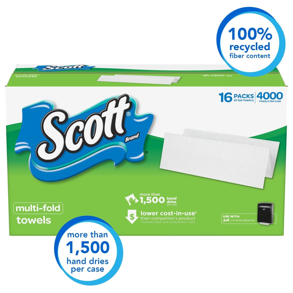 Scott Scott Multi-Fold Paper Towels 4,000 ct. - Home/Grocery Household & Pet/Cleaning & Household Goods/Cleaning Products/Paper Towels/ -