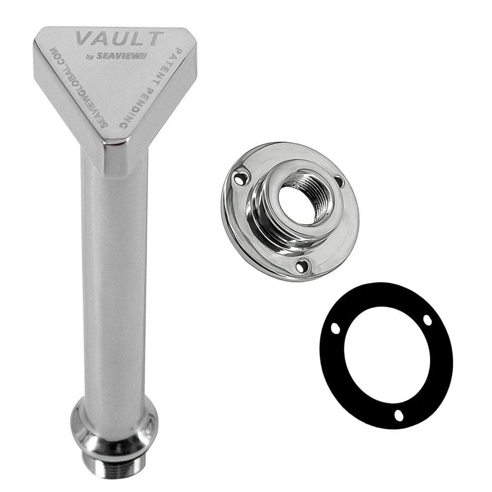 Seaview Polished Stainless Steel Vault Central Drain Plug & Garboard Assembly - Marine Plumbing & Ventilation | Fittings - Seaview