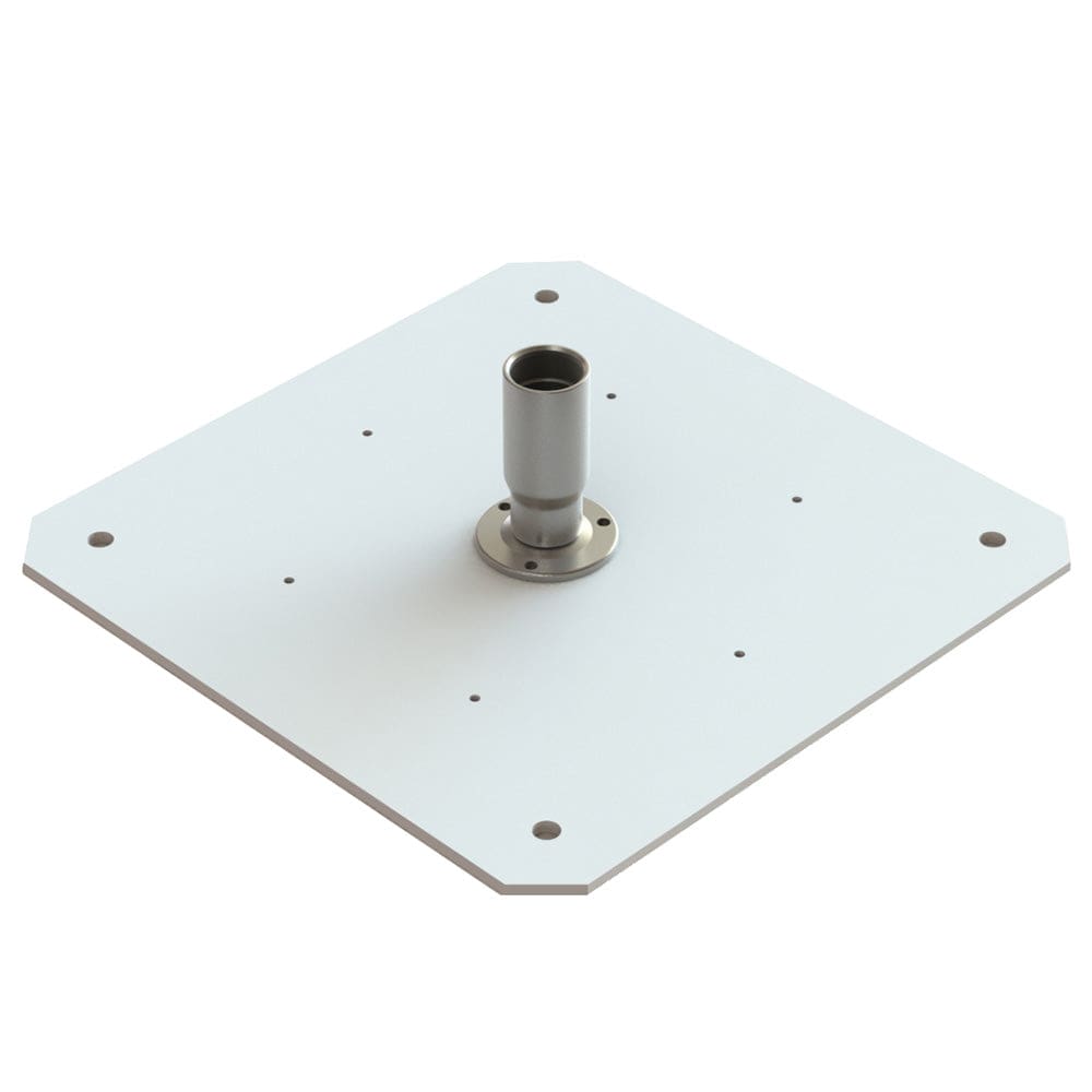 Seaview Starlink Adapter Plate f/ 24 KVH Domes w/ Starlink Stainless Steel 1-14 Threaded Adapter & Stainless Steel Fixed Base - Boat