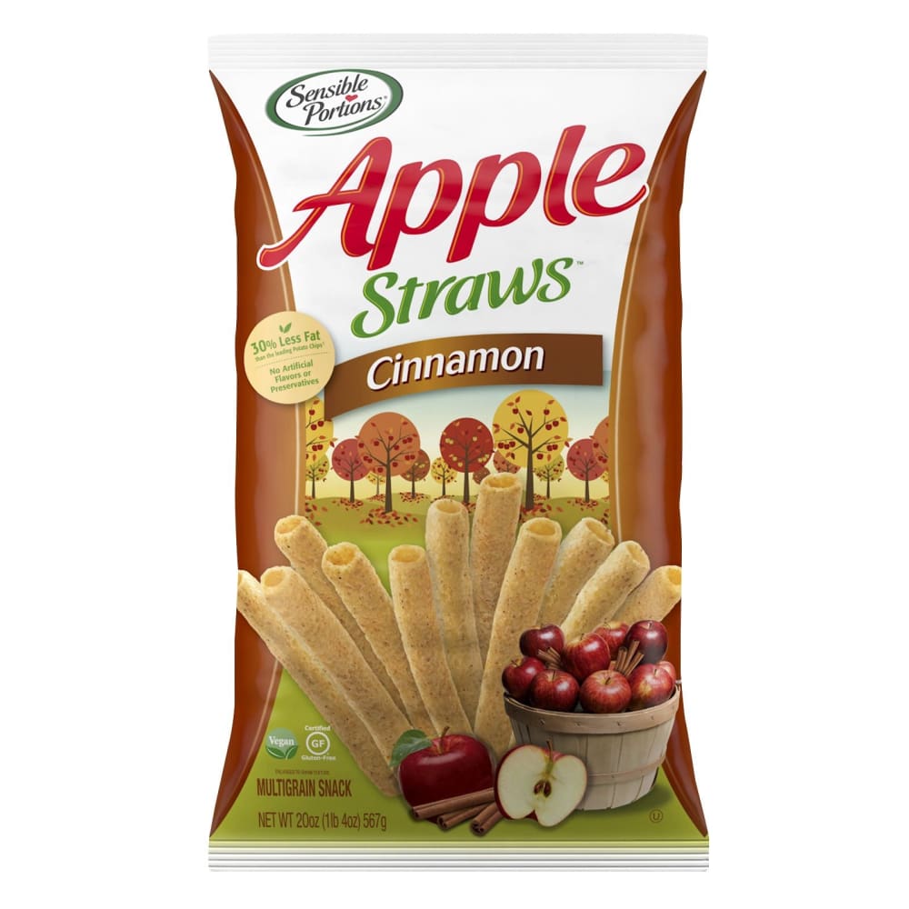 Sensible Portions Cinnamon Apple Straws 20 oz. - Sensible Portions