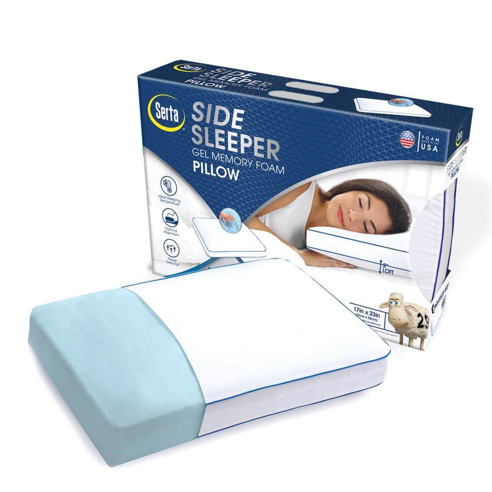 Serta Side Sleeper Pillow with Cooling Gel Memory Foam - Pillows - Serta