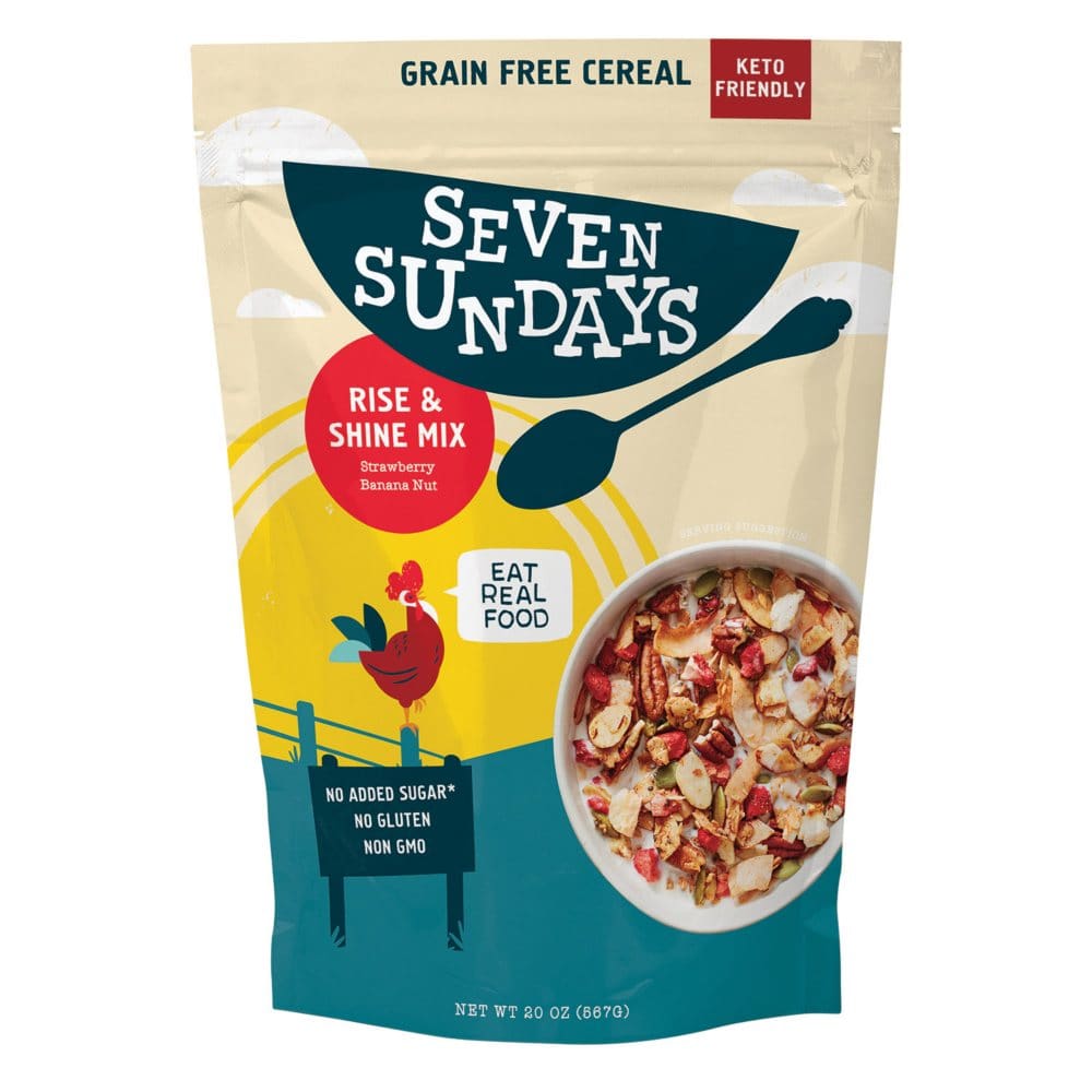 Seven Sundays Keto Rise and Shine Granola Cereal (20 oz.) - Clean Eating - ShelHealth