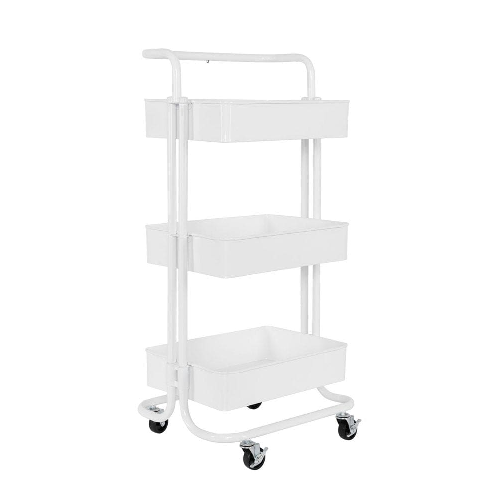Seville Classics® 3-Tier Steel Cart 16.7 W x 13.9 D x 34.9 H - Storage & Organization - Seville