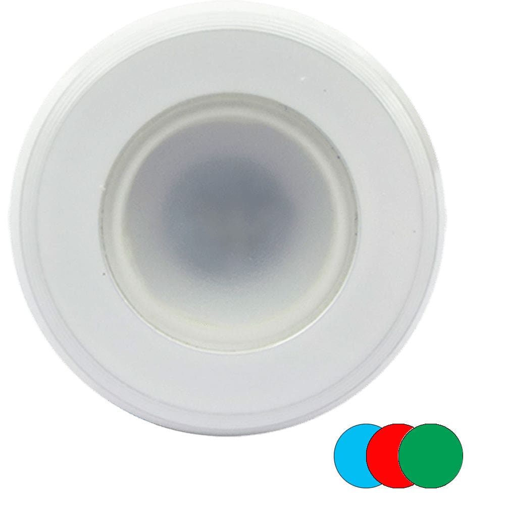 Shadow-Caster Color-Changing White Blue & Red Dimmable - White Powder Coat Down Light - Lighting | Interior / Courtesy Light,Lighting |