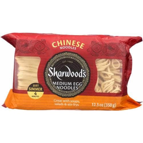 SHARWOODS Grocery > Meal Ingredients > Noodles & Pasta SHARWOODS: Medium Egg Chinese Noodles, 12.3 oz