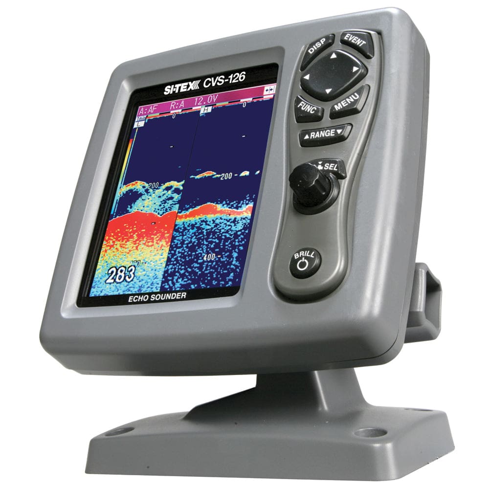 SI-TEX CVS-126 Dual Frequency Color Echo Sounder - Marine Navigation & Instruments | Fishfinder Only - SI-TEX