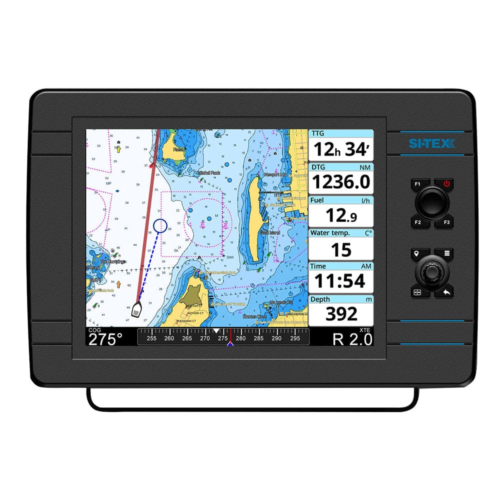 SI-TEX NavPro 1200F w/ Wifi & Built-In CHIRP - Includes Internal GPS Receiver/ Antenna - Marine Navigation & Instruments | GPS - Fishfinder