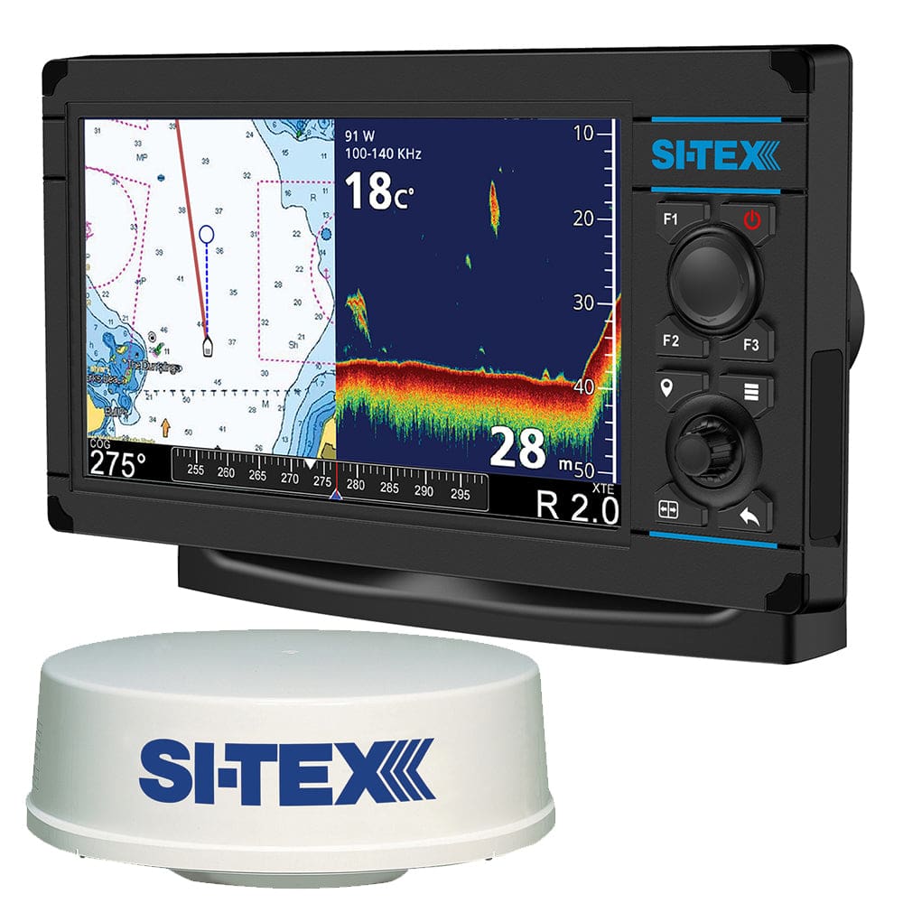 SI-TEX NavPro 900F w/ MDS-12 WiFi 24 Hi-Res Digital RAdome Radar w/ 15M Cable - Marine Navigation & Instruments | Radars - SI-TEX