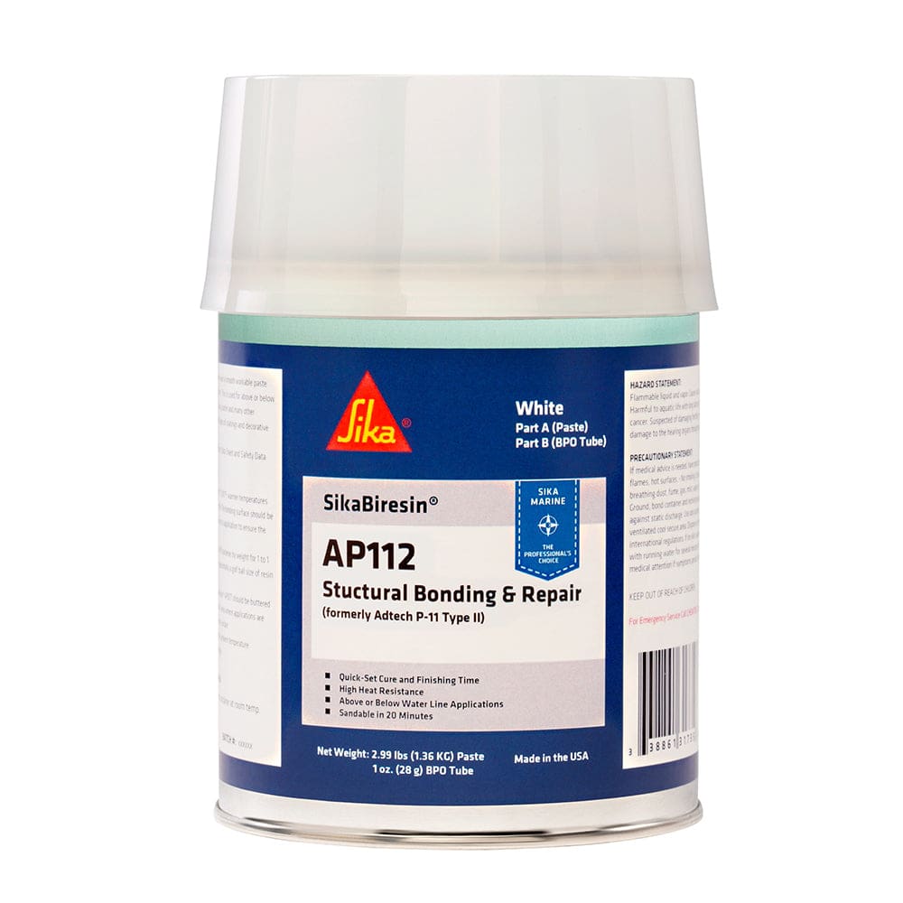 Sika SikaBiresin® AP112 + BPO Cream Hardener - White - Quart - Boat Outfitting | Adhesive/Sealants - Sika