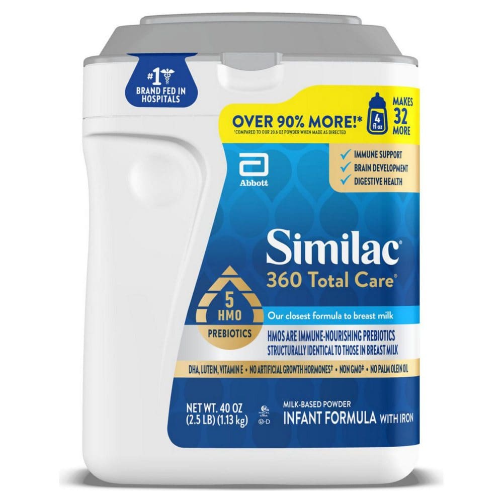 Similac 360 Total Care Infant Formula Powder (40 oz.) - Baby Feeding Products​ - Similac