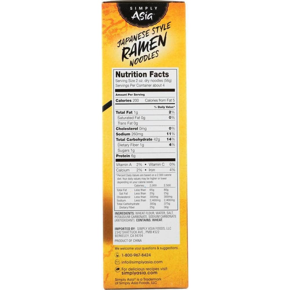 Simply Asia Simply Asia Noodles Ramen Dry, 8 oz