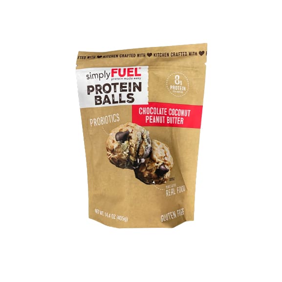 Simply Fuel Protein Balls Chocolate Coconut Peanut Butter 14.4 oz. - Simply Fuel