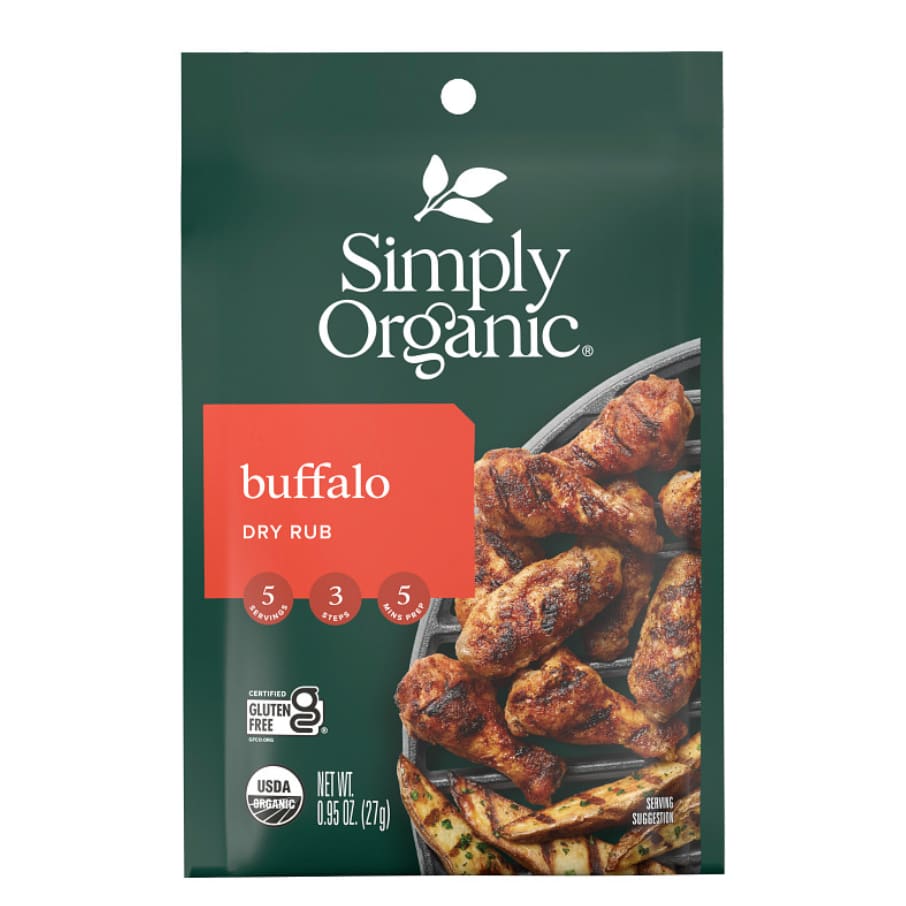 SIMPLY ORGANIC: Rub Buffalo Dry 0.95 oz (Pack of 6) - SIMPLY ORGANIC