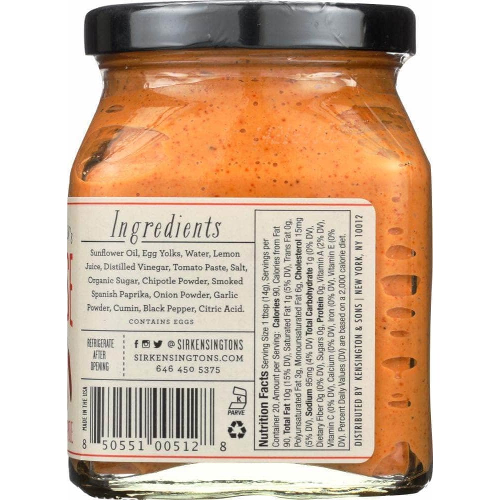 Sir Kensingtons Sir Kensingtons Mayonnaise Chipotle, 10 oz