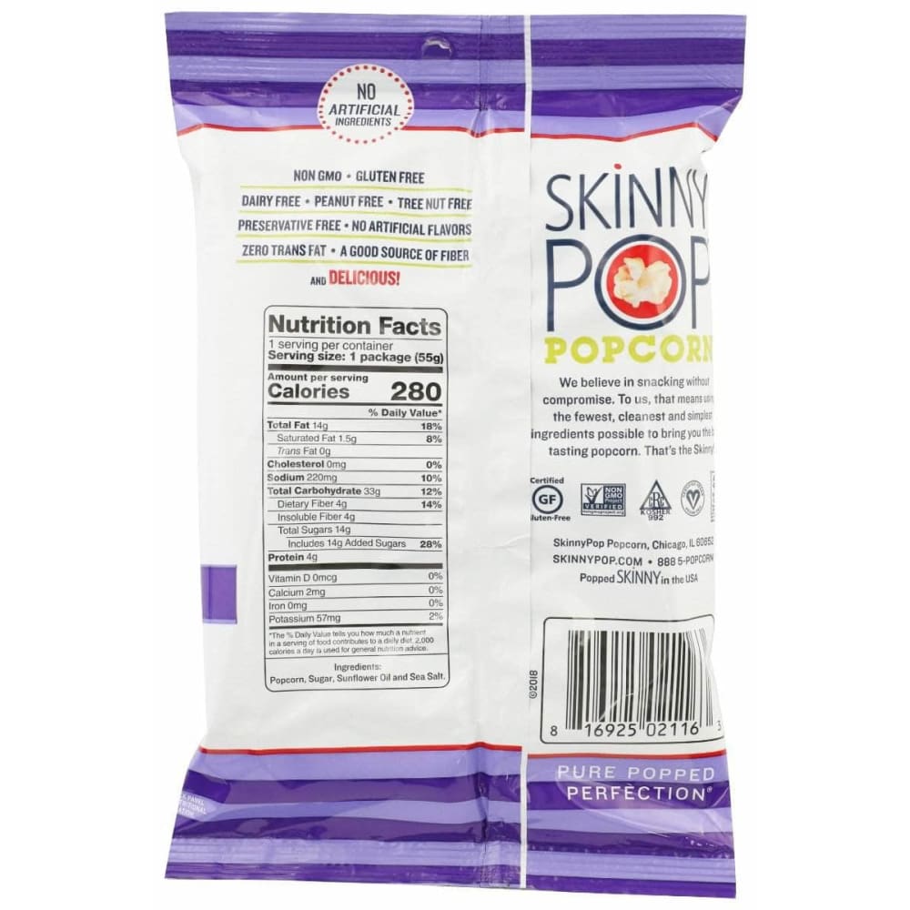 SKINNY POP Skinny Pop Sweet And Salty Kettle Popcorn, 1.9 Oz