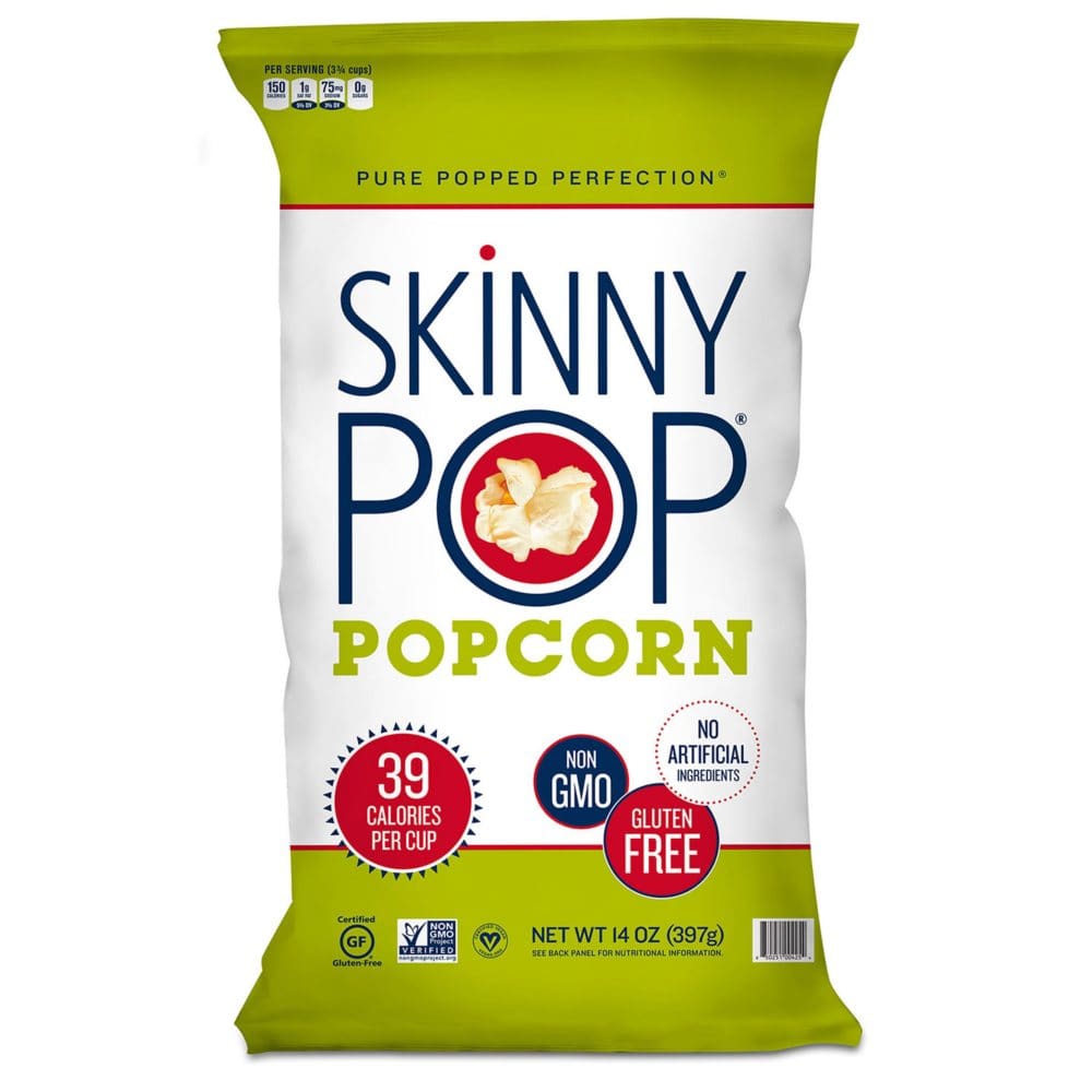 SkinnyPop Original Popcorn Value Size Bag (14 oz.) - Snacks Under $10 - SkinnyPop