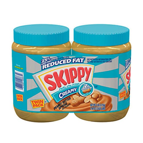 Skippy Reduced Fat Peanut Butter 2pk./40 oz. - Home/Grocery/Breakfast/Peanut Butter & Jelly/ - Skippy
