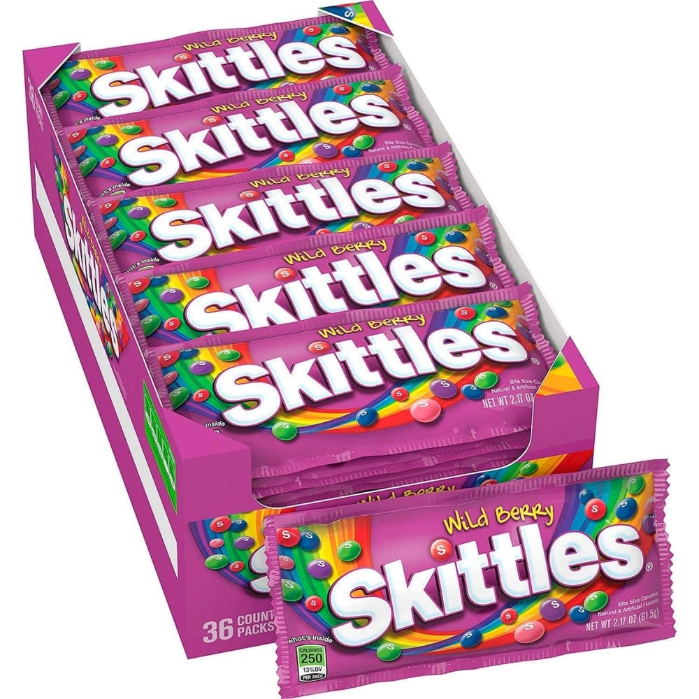 Skittles Wild Berry Candy 2.17 Oz 36 Ct - Candy & Chocolate - Skittles