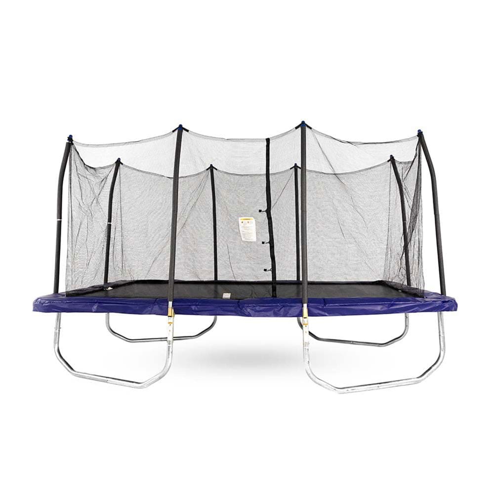 Skywalker Trampolines 15ft x 9ft Rectangle Trampoline with Enclosure – Blue - Trampolines - Skywalker
