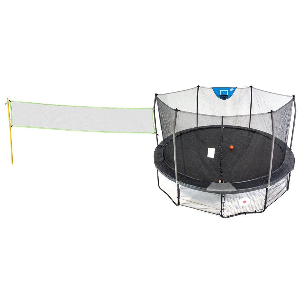 Skywalker Trampolines 16’ Deluxe Round Sports Arena Trampoline with Enclosure Black - Round Trampolines - Skywalker