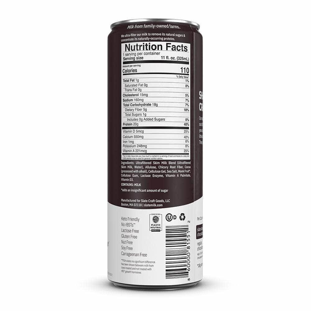 SLATE Slate Milk Lactose Free Dk Chc, 11 Oz