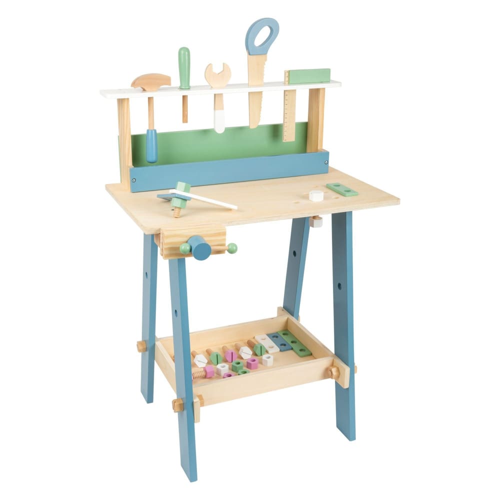 Small Foot Wooden Toys Premium Nordic Workbench - Home/Toys/Indoor Play/Pretend Play/ - Unbranded