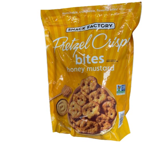 Snack Factory Pretzel Honey Mustard Crisps Bites 27 oz. - Snack Factory