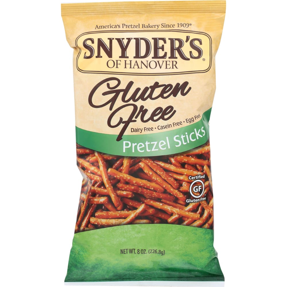 SNYDERS OF HANOVER: Gluten Free Pretzel Sticks 8 oz (Pack of 5) - Grocery > Natural Snacks > Snacks > Pretzels - SNYDERS OF HANOVER