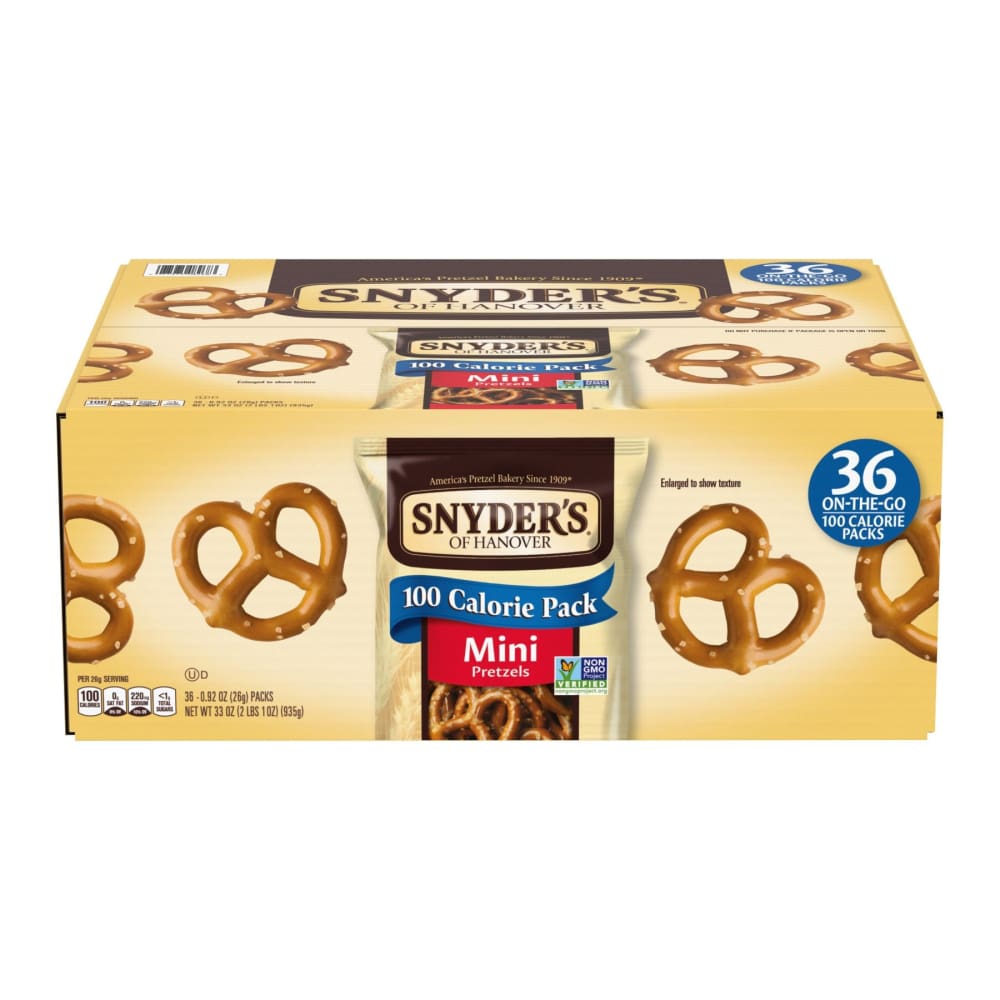 Snyder’s of Hanover Snyder’s of Hanover Mini Pretzels 100 Calorie Individual Packs 36 pk./9 oz. - Home/Seasonal Home/Summer Seasonal/Cookout