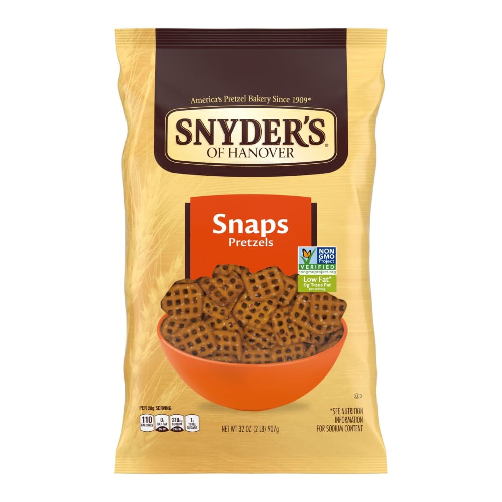 Snyder’s of Hanover Snyder’s of Hanover Pretzel Snaps 32 oz. - Home/Grocery Household & Pet/Canned & Packaged Food/Snacks/Salty Snacks/ -