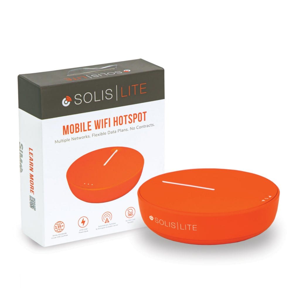 Solis Lite 4G LTE Global Wi-Fi Hotspot + 15GB of USA Data - Wi-Fi & Networking - ShelHealth