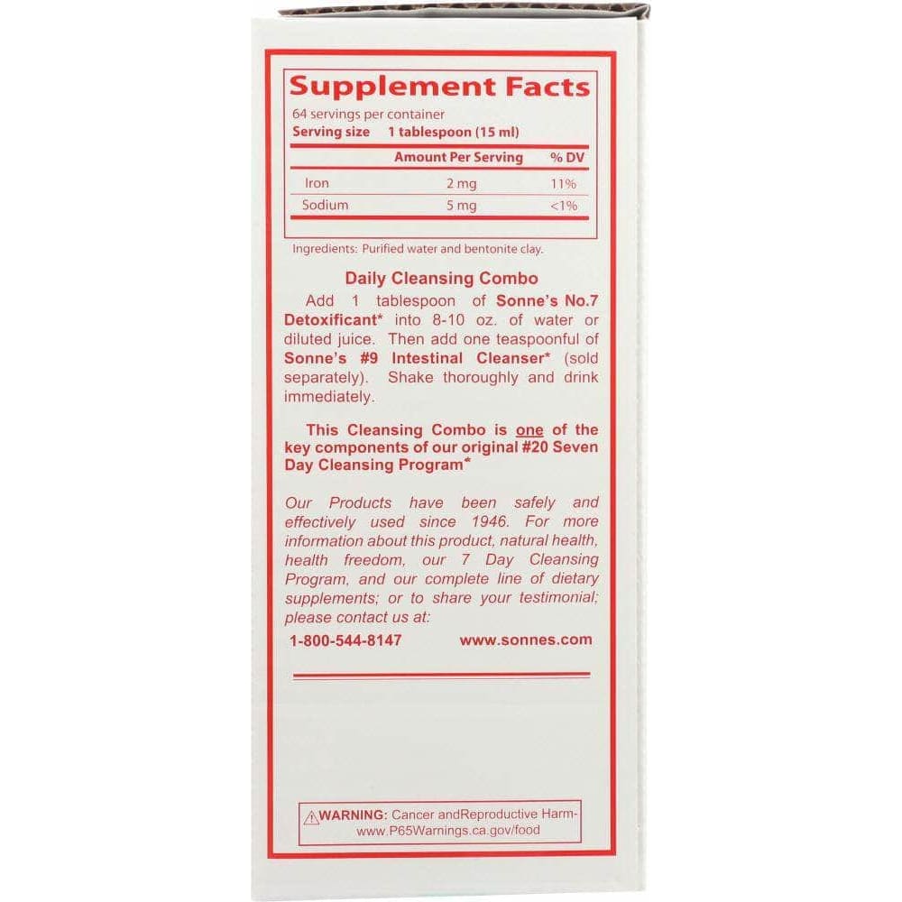 SONNES Sonne'S Detoxificant No. 7, 32 Oz