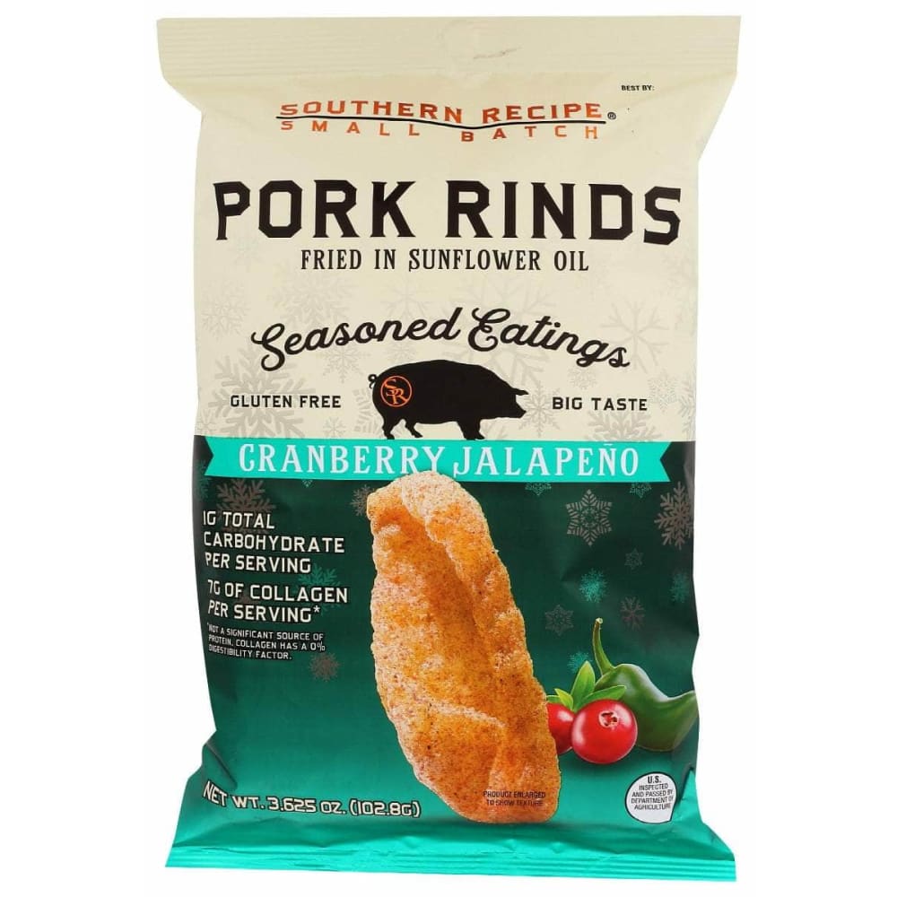 SOUTHERN RECIPE SMALL BATCH SOUTHERN RECIPE SMALL BATCH Pork Rinds Jalpno Cranbry, 3.625 oz