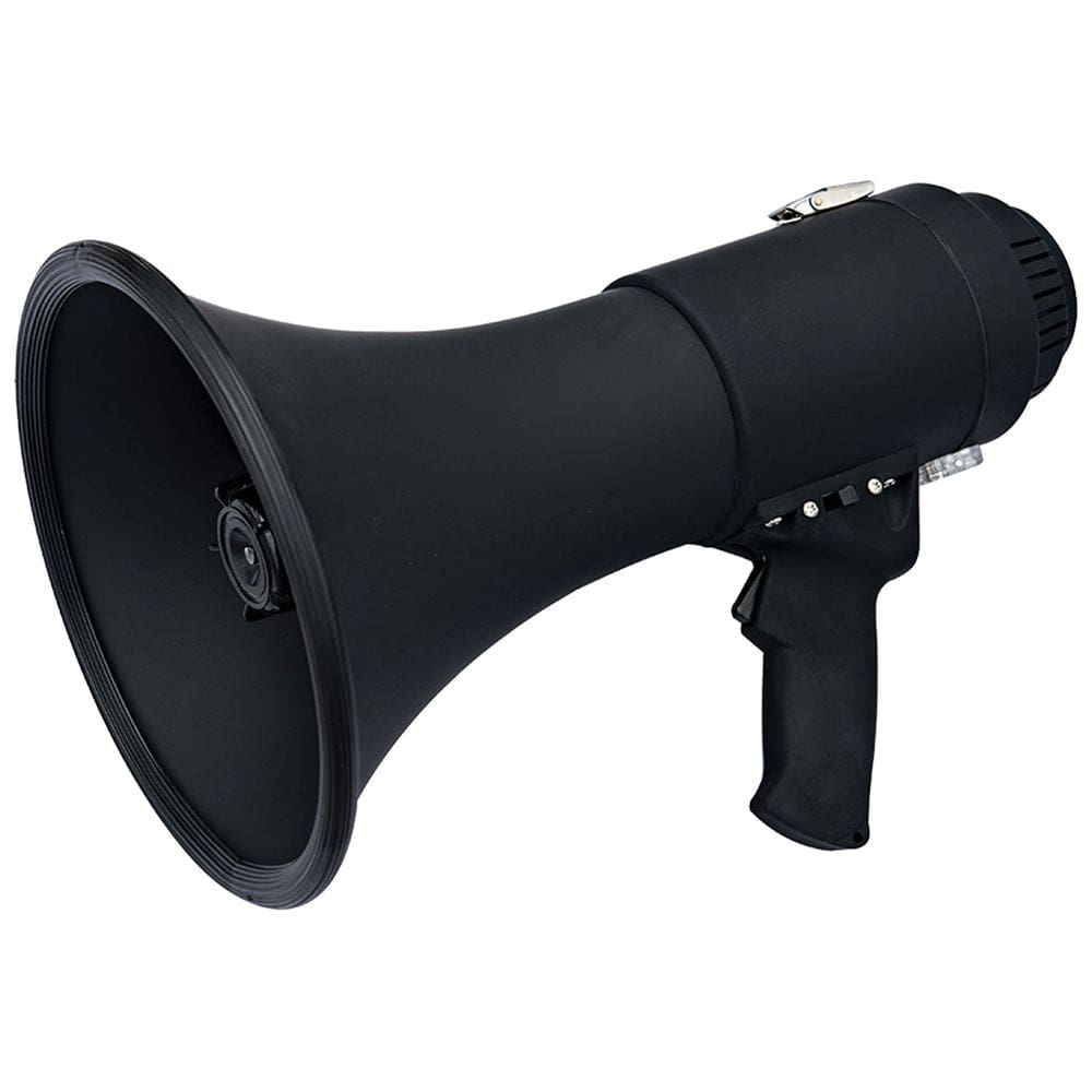 Speco All-Black Deluxe Megaphone w/ Siren - 15W - Communication | Loud Hailers - Speco Tech