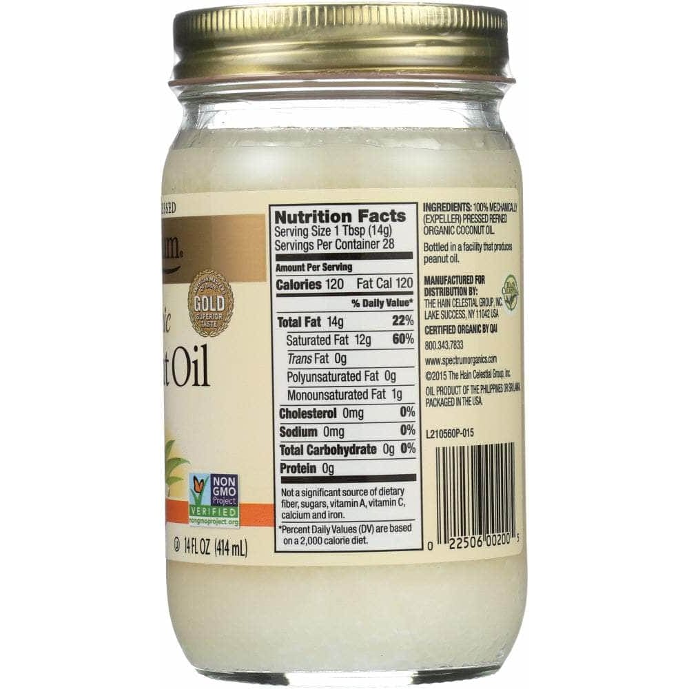 Spectrum Organic Products Spectrum Naturals Organic Refined Coconut Oil, 14 oz