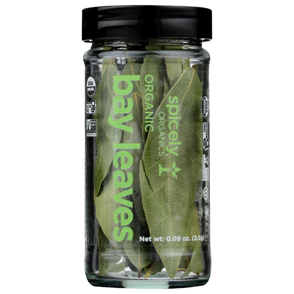 SPICELY ORGANICS: Spice Calf Bay Leaves Jar 0.09 oz (Pack of 4) - SPICELY ORGANICS