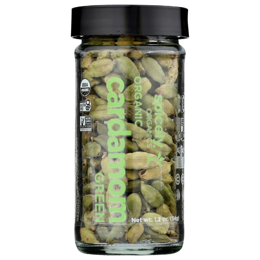 SPICELY ORGANICS: Spice Cardamom Green Jar 1.2 oz (Pack of 3) - SPICELY ORGANICS