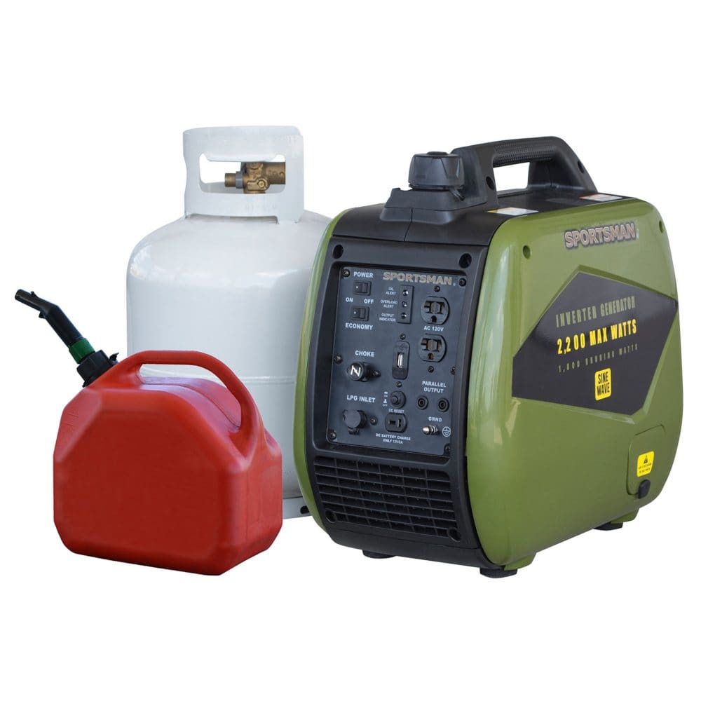 Sportsman 2200 Watt Dual-Fuel Inverter Generator for Sensitive Electronics - Generators & Accessories - Sportsman