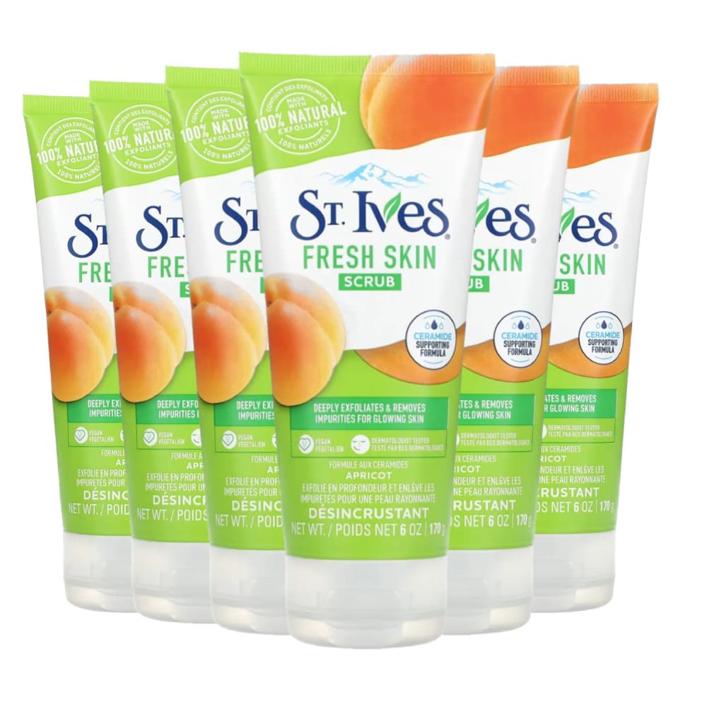 St. Ives Apricot Fresh Skin - Face Scrub - 6 Oz - 6 Pack - Body Lotions & Oils - St Ives