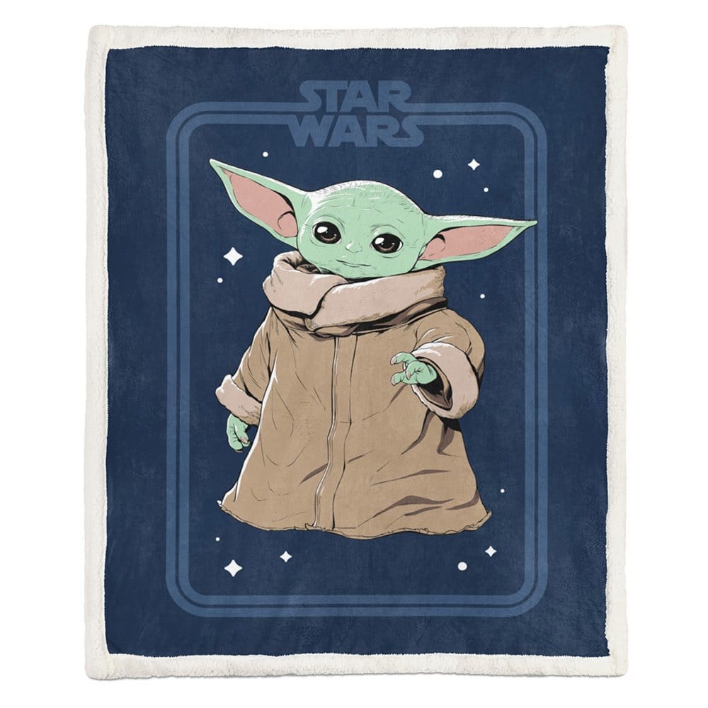 Star Wars The Mandalorian 70 x 90 Sherpa Back Blanket - Star Wars - Star