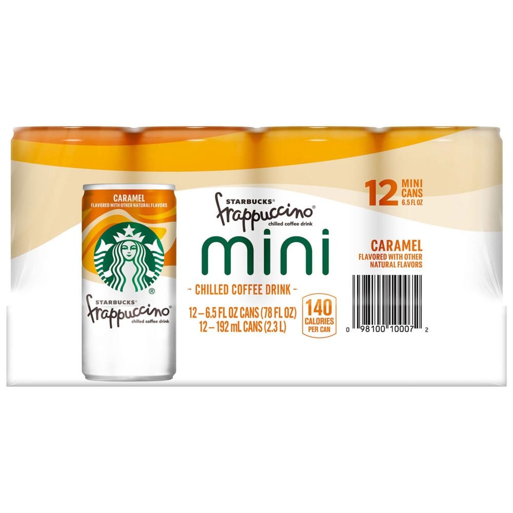 Starbucks Frappuccino Caramel Mini Coffee Drink (6.5 fl. oz. 12 pk.) - Bottled Tea & Coffee - Starbucks