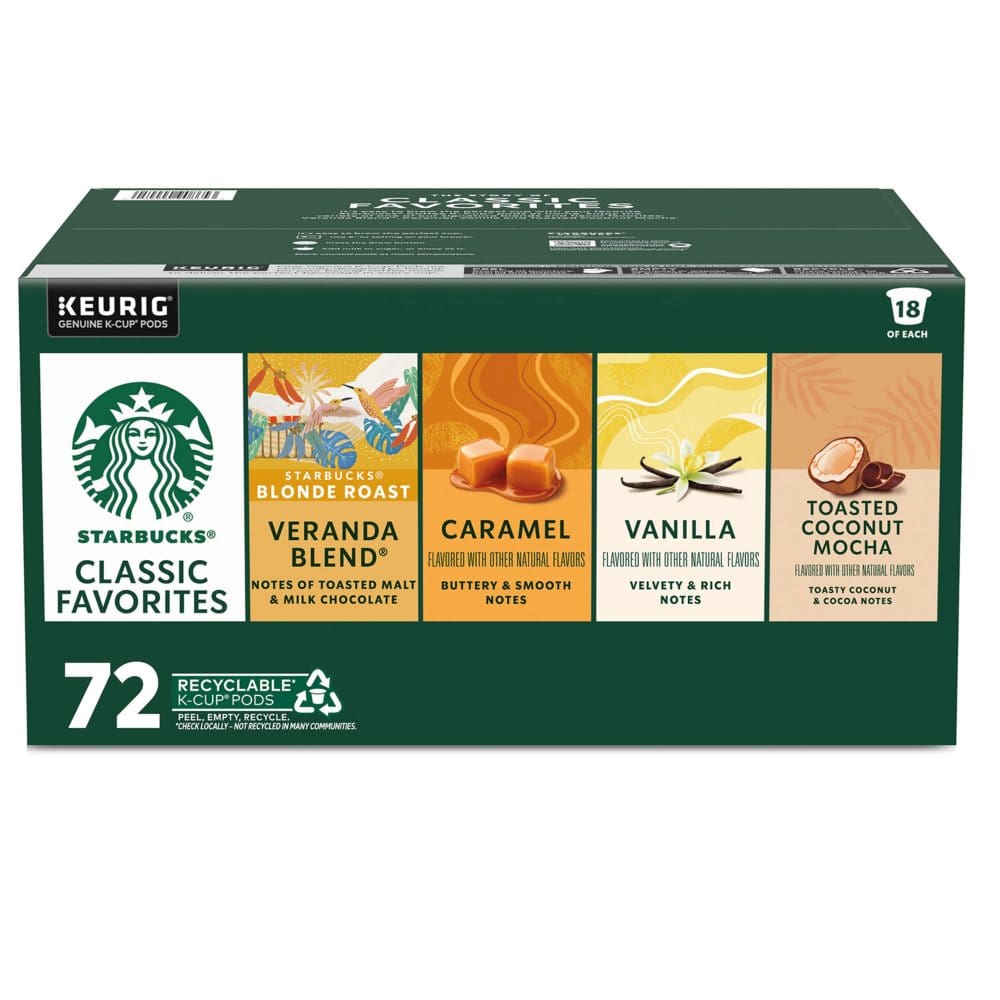 Starbucks K-Cups Variety Pack (72 ct.) - New Items - ShelHealth