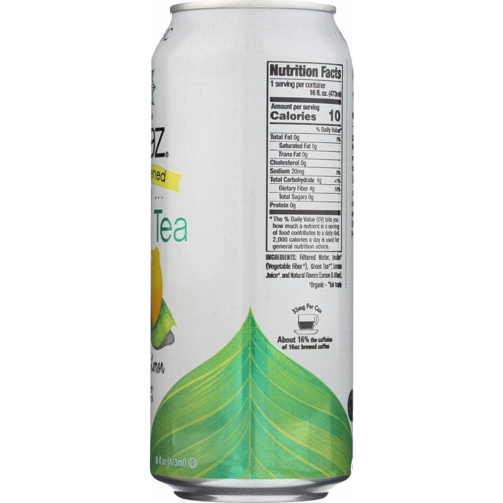 Steaz Steaz Organic Iced Green Tea Unsweetened with Lemon, 16 oz