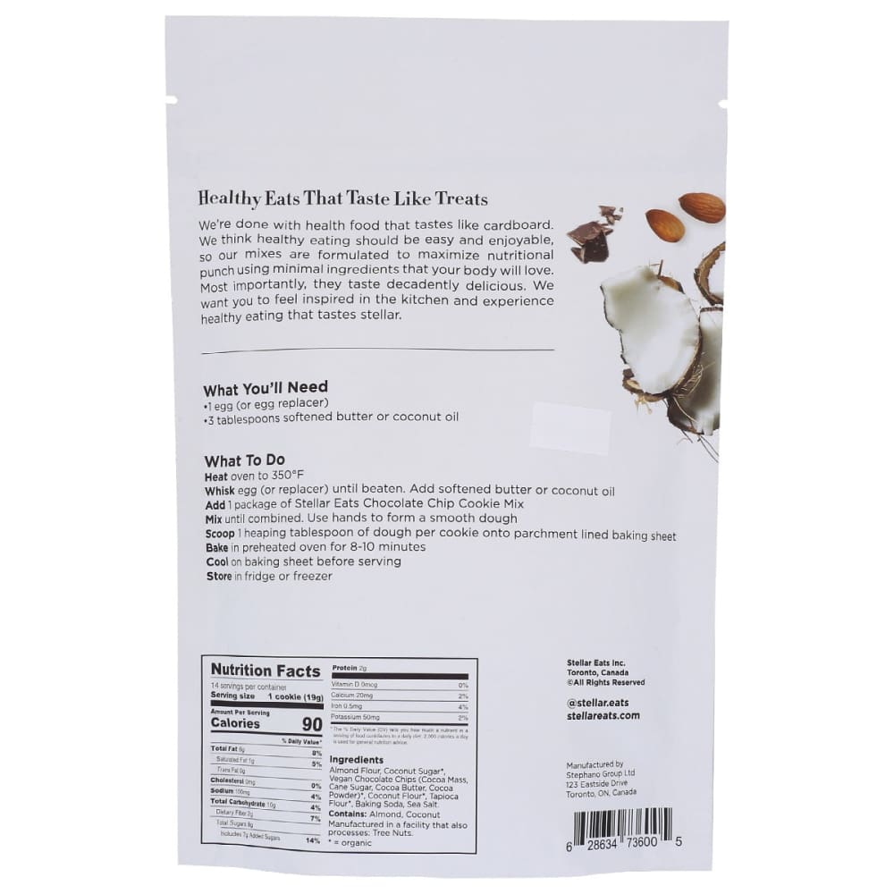 STELLAR EATS: Chocolate Chip Cookie Baking Mix 266 gm - Grocery > Cooking & Baking > Baking Ingredients - STELLAR EATS