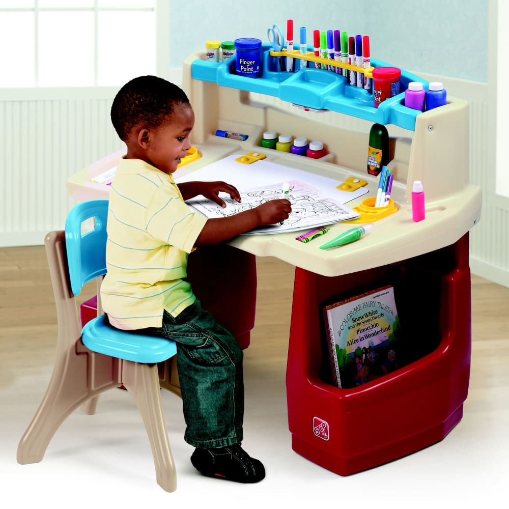 Step2 Deluxe Art Master Desk - Home/Toys/Indoor Play/Kidsβ Room Decor/ - Unbranded